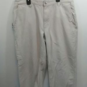 Columbia Stone Washed Ridge Beige/Light Tan Hiking Pants 35 - 30